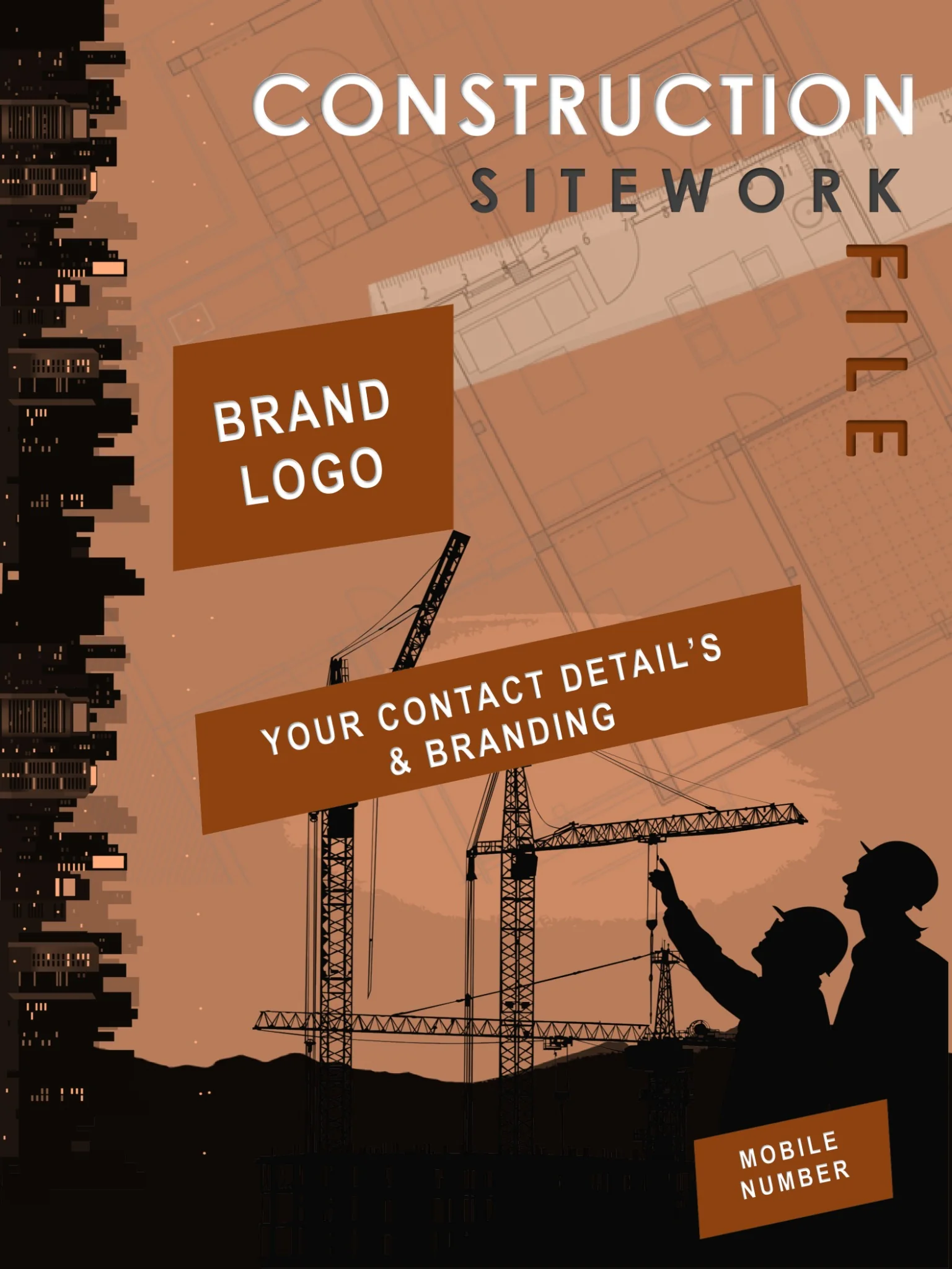 3dXtudio construction sitework presentation cover